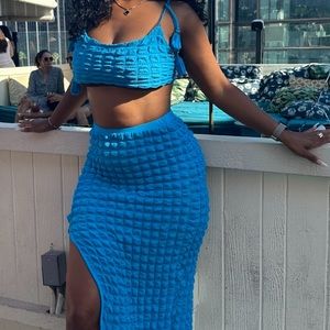 2 piece bubble set - blue